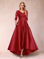 Gabriella June Burgundy detail view 8 mother of the bride dress