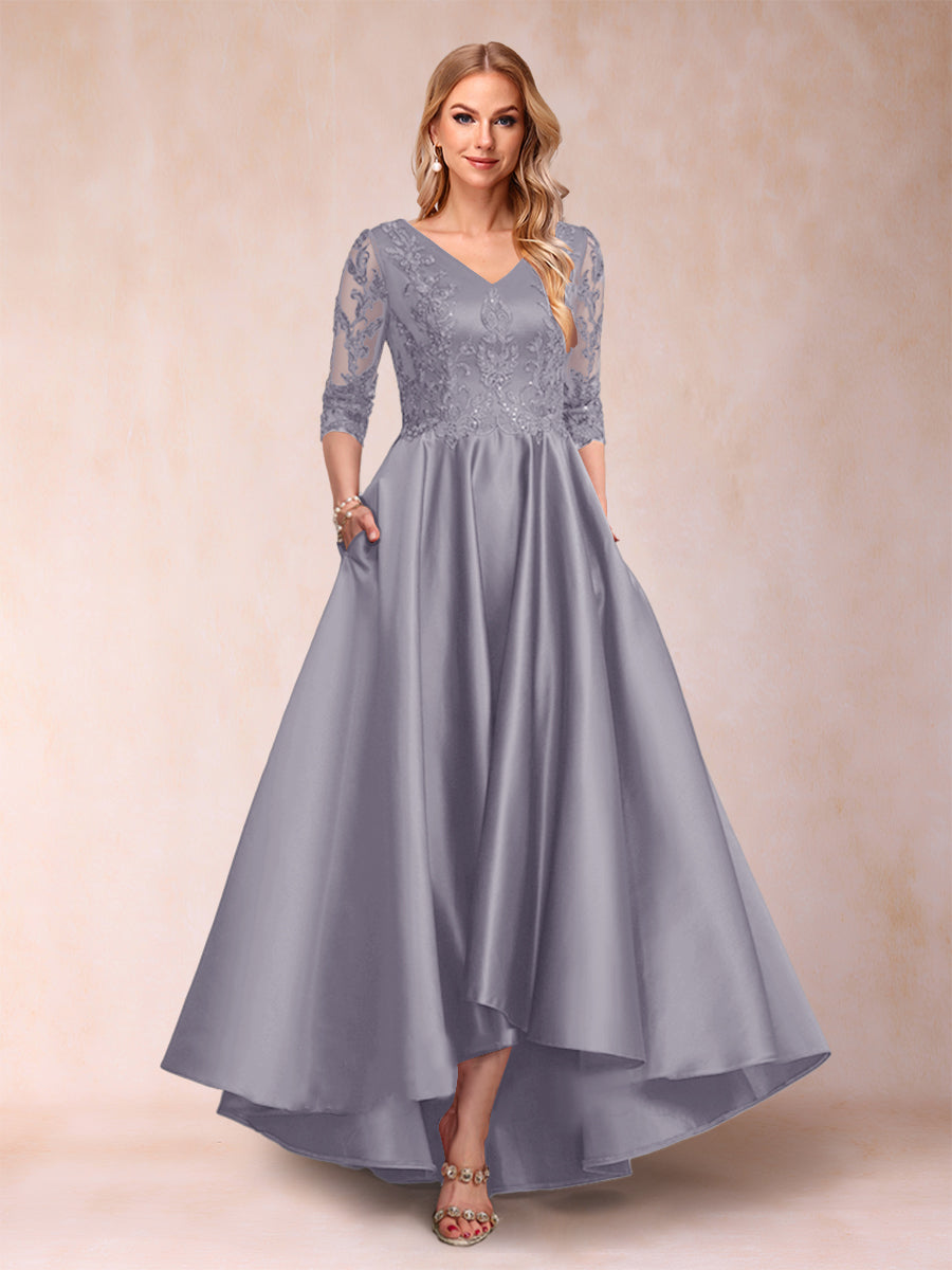 Gabriella June Wisteria back view mother of the bride dress