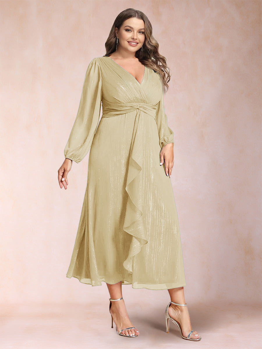 Odette Vale Champagne front view wedding guest dress