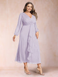 Odette Vale Lilac front view wedding guest dress