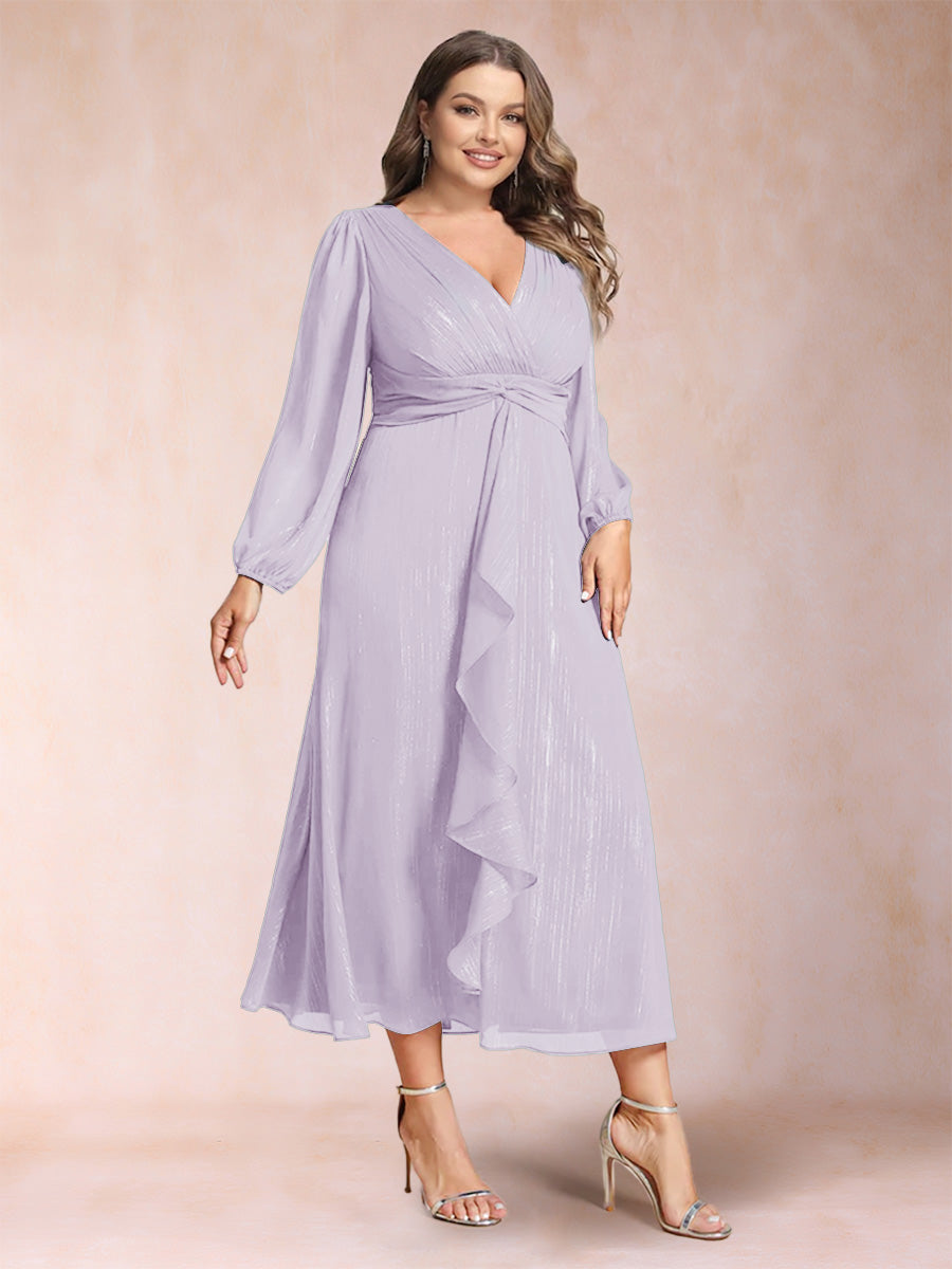 Odette Vale Lilac front view wedding guest dress
