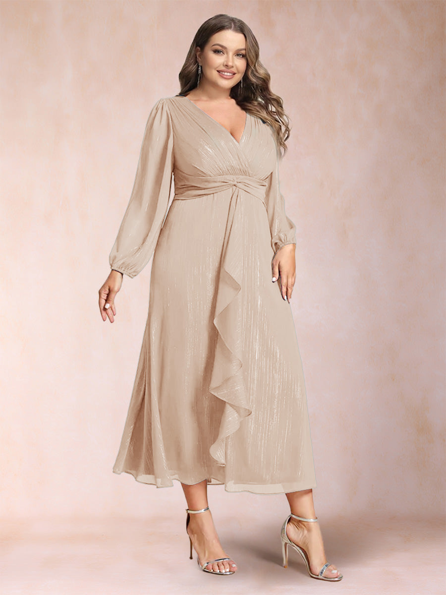 Odette Vale Peach front view wedding guest dress