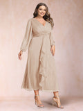 Odette Vale Peach front view wedding guest dress