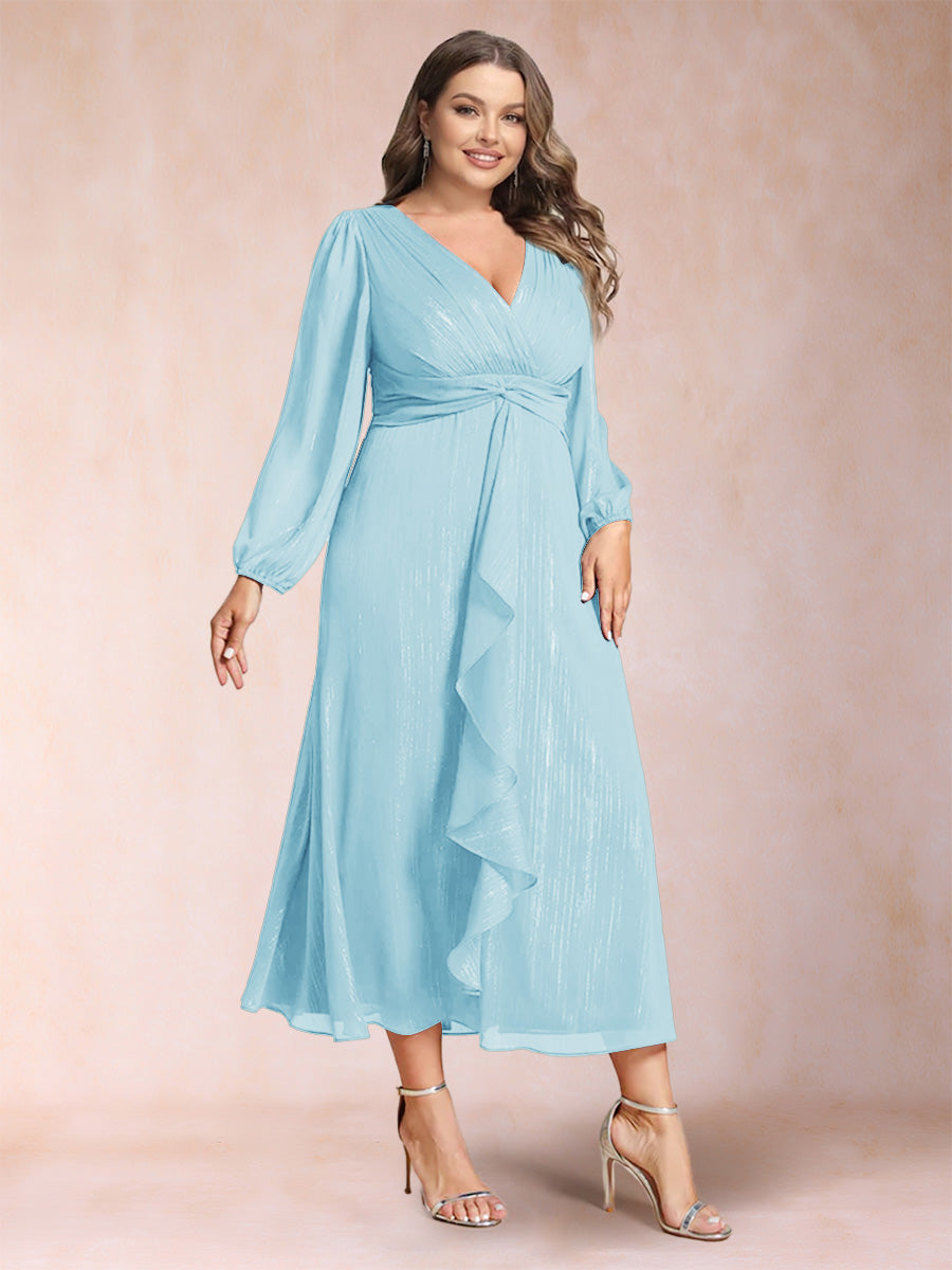 Odette Vale Sky Blue back view wedding guest dress