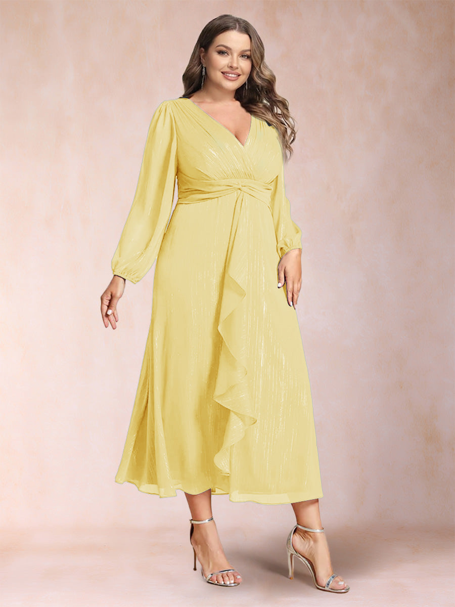Odette Vale Yellow front view wedding guest dress