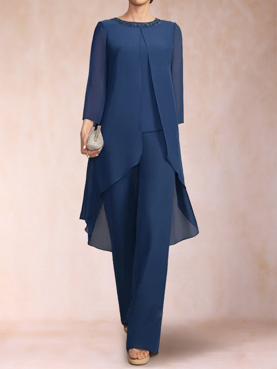 Alessandra Elise Navy Blue bodice detail mother of the bride dress