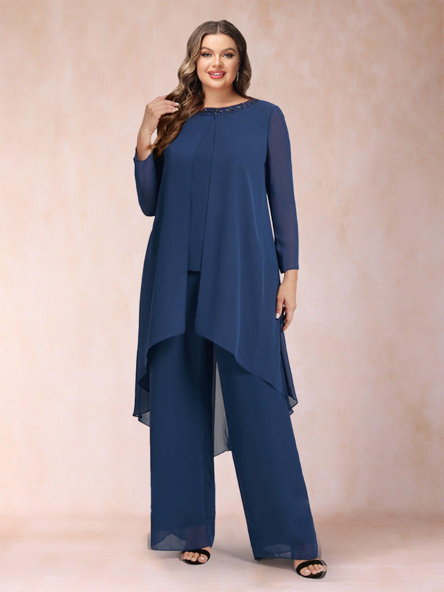 Alessandra Elise Navy Blue detail view 7 mother of the bride dress