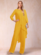 Alessandra Elise Gold front view mother of the bride dress
