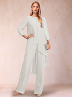 Alessandra Elise Ivory front view mother of the bride dress