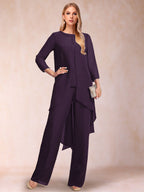 Alessandra Elise Plum back view mother of the bride dress