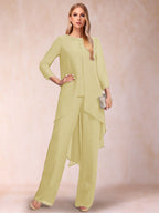 Alessandra Elise Yellow front view mother of the bride dress