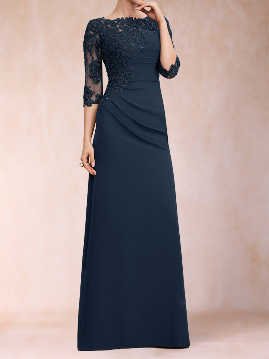 Cressida Joy Navy Blue bodice detail mother of the bride dress