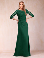 Cressida Joy Emerald front view mother of the bride dress