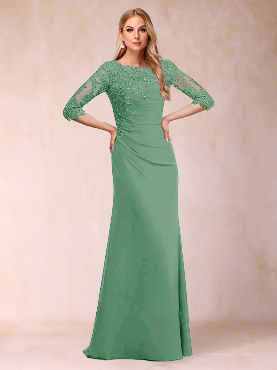 Cressida Joy Eucalyptus front view mother of the bride dress