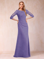 Cressida Joy Lilac back view mother of the bride dress