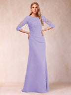 Cressida Joy Lilac front view mother of the bride dress