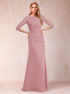 Cressida Joy Mauve front view mother of the bride dress