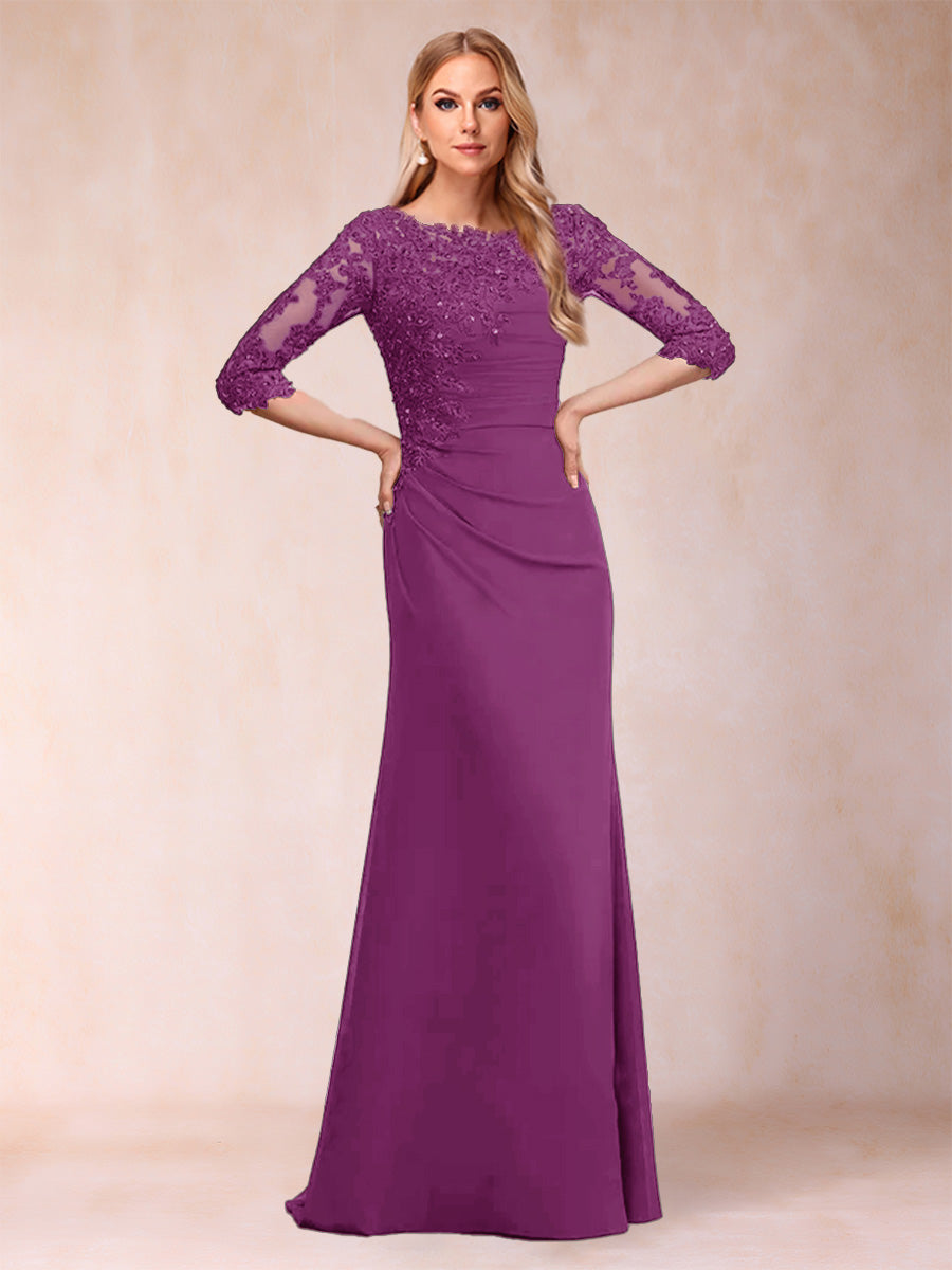 Cressida Joy Orchid front view mother of the bride dress