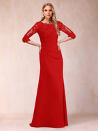 Cressida Joy Red front view mother of the bride dress