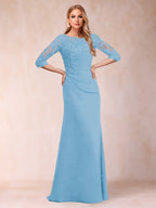 Cressida Joy Sky Blue side view mother of the bride dress