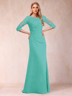 Cressida Joy Pool Blue back view mother of the bride dress