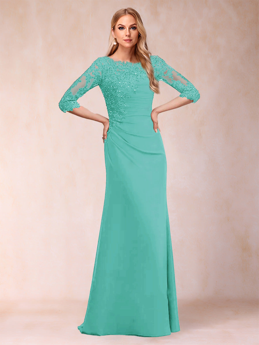 Cressida Joy Pool Blue back view mother of the bride dress