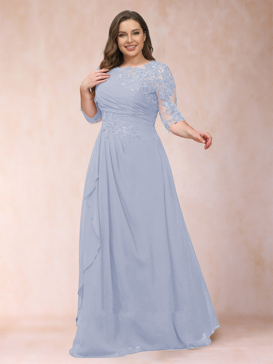 Demi June Lavender front view mother of the bride dress