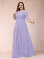 Demi June Lilac back view mother of the bride dress