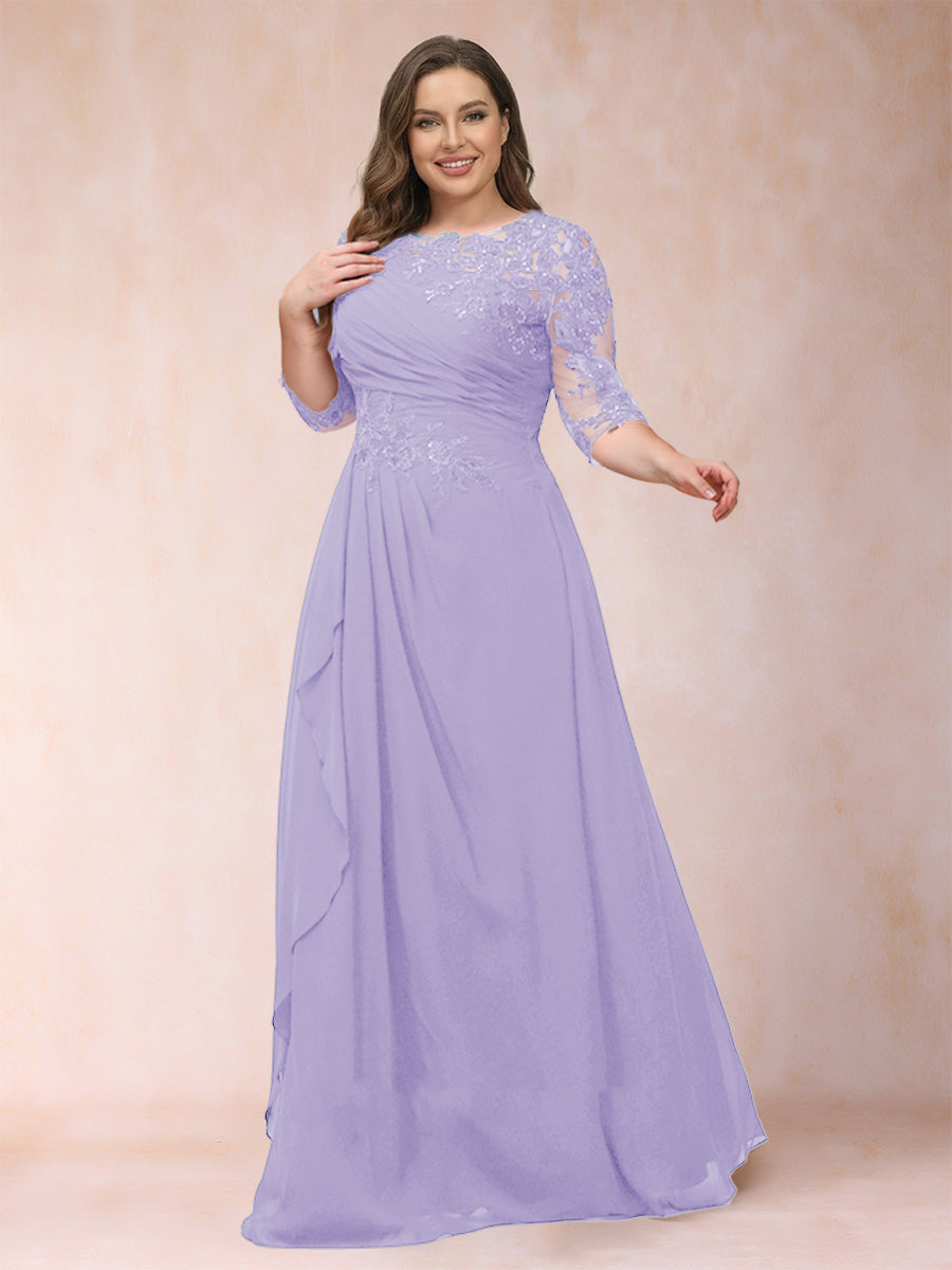 Demi June Lilac back view mother of the bride dress