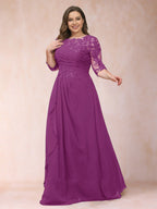 Demi June Orchid front view mother of the bride dress
