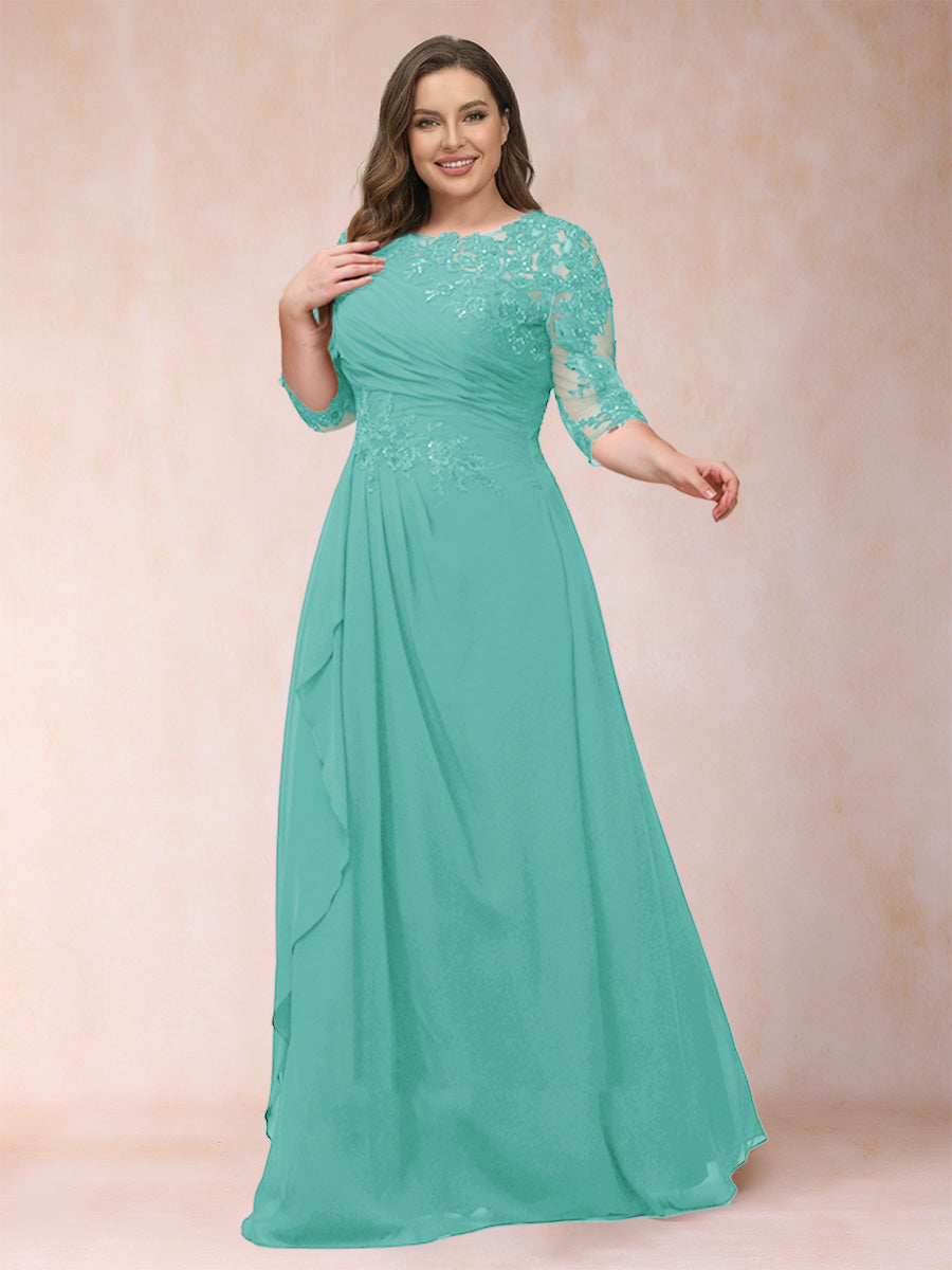Demi June Pool Blue back view mother of the bride dress