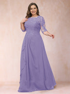 Demi June Wisteria back view mother of the bride dress