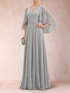 Pia Claire Silver bodice detail mother of the bride dress