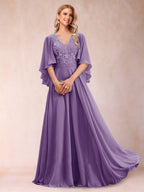 Pia Claire Wisteria back view mother of the bride dress