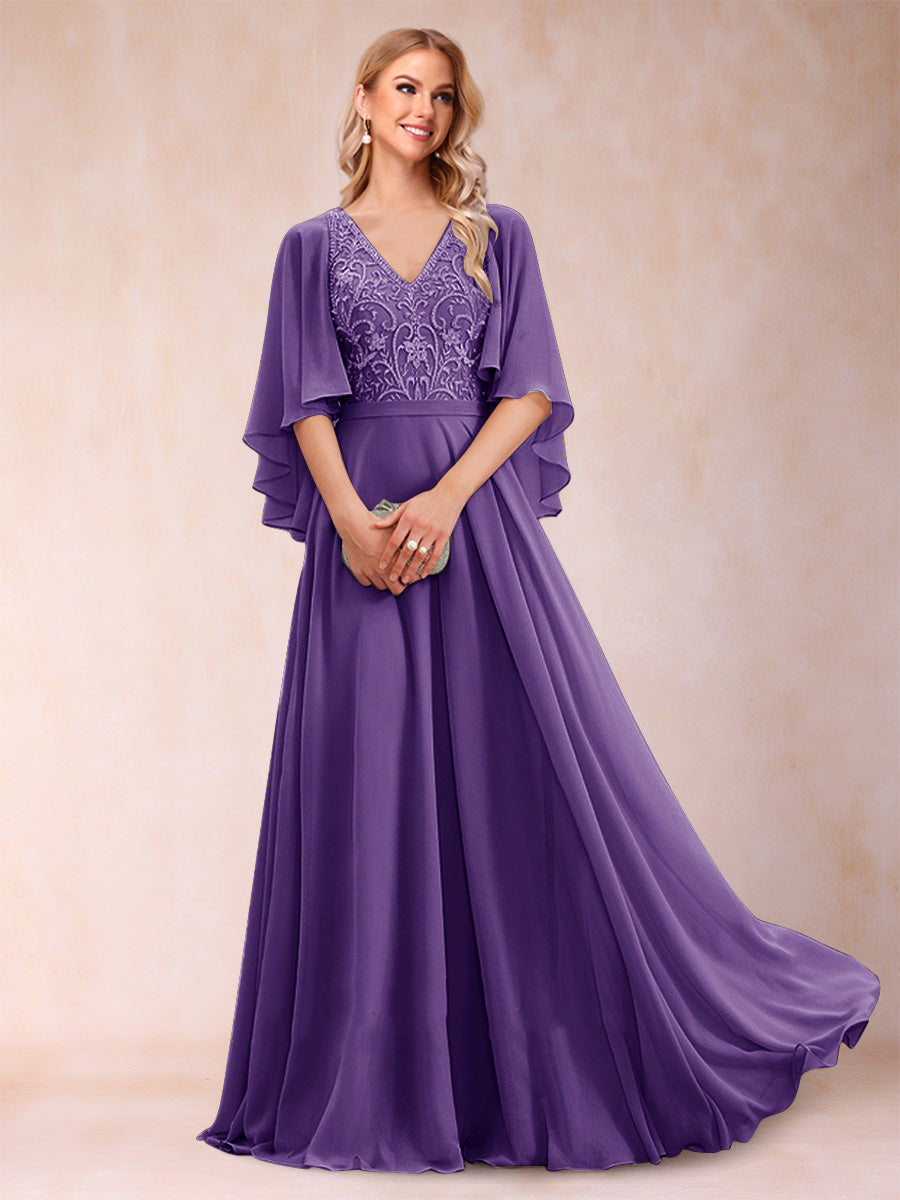 Pia Claire Regency front view mother of the bride dress