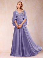 Pia Claire Wisteria front view mother of the bride dress