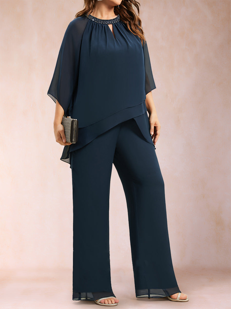 Rita Mae Navy Blue bodice detail mother of the bride dress