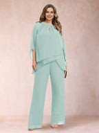 Rita Mae Pool Blue front view mother of the bride dress