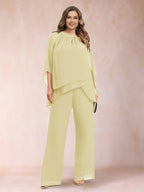 Rita Mae Yellow front view mother of the bride dress