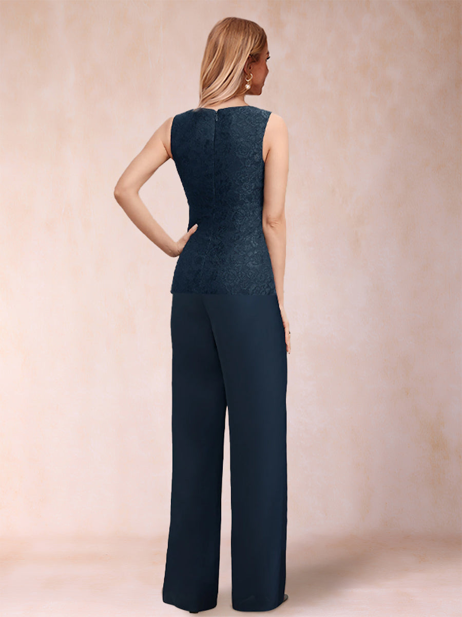 Iris Claire Navy Blue bodice detail mother of the bride dress