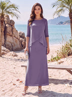 Melisande wisteria front view mother of the bride dress