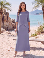 Melisande wisteria alternate front view 2 mother of the bride dress