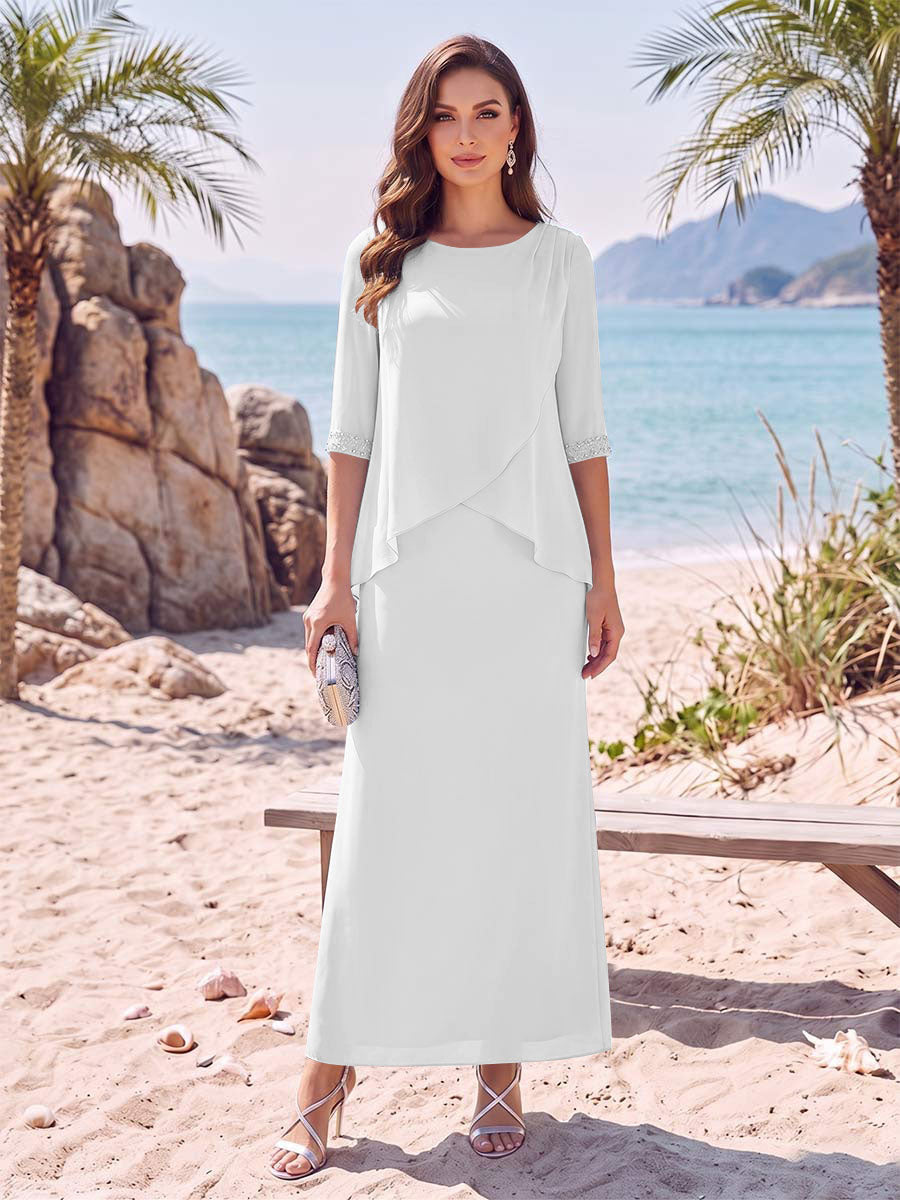 Melisande ivory alternate front view 2 mother of the bride dress