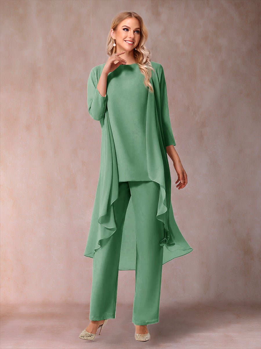 Delphine Grace Eucalyptus front view mother of the bride dress