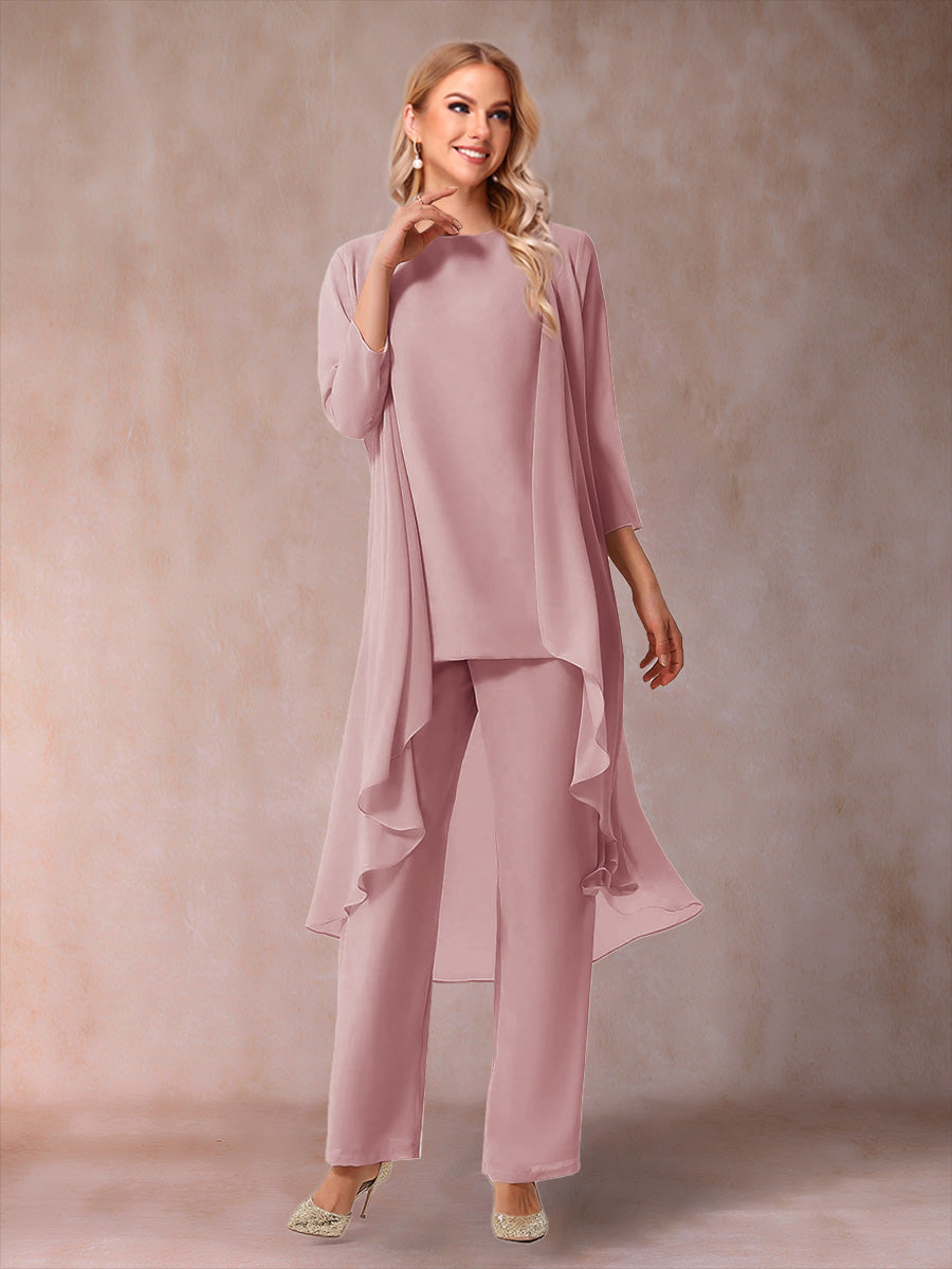 Delphine Grace Mauve front view mother of the bride dress