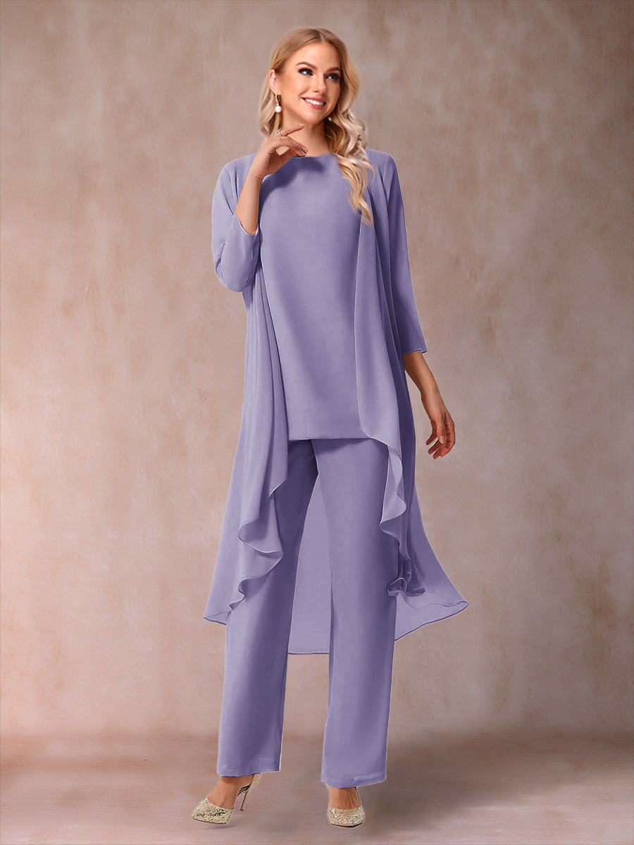 Delphine Grace Wisteria back view mother of the bride dress