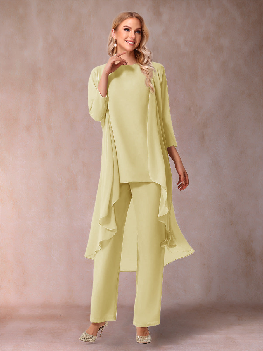 Delphine Grace Yellow front view mother of the bride dress