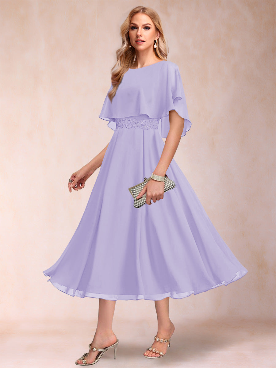 Celeste Rose Lilac back view mother of the bride dress