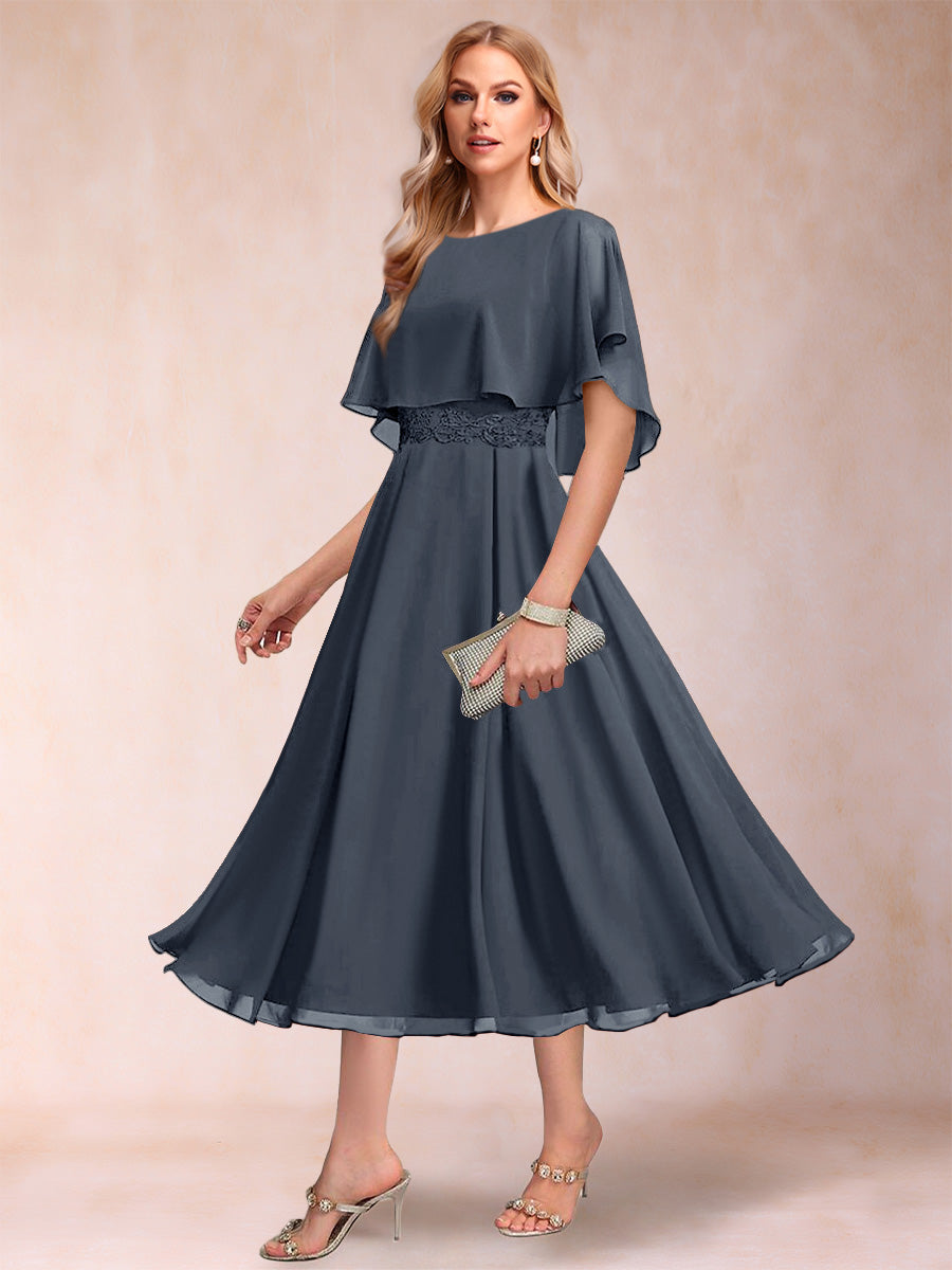 Celeste Rose Navy Blue bodice detail mother of the bride dress