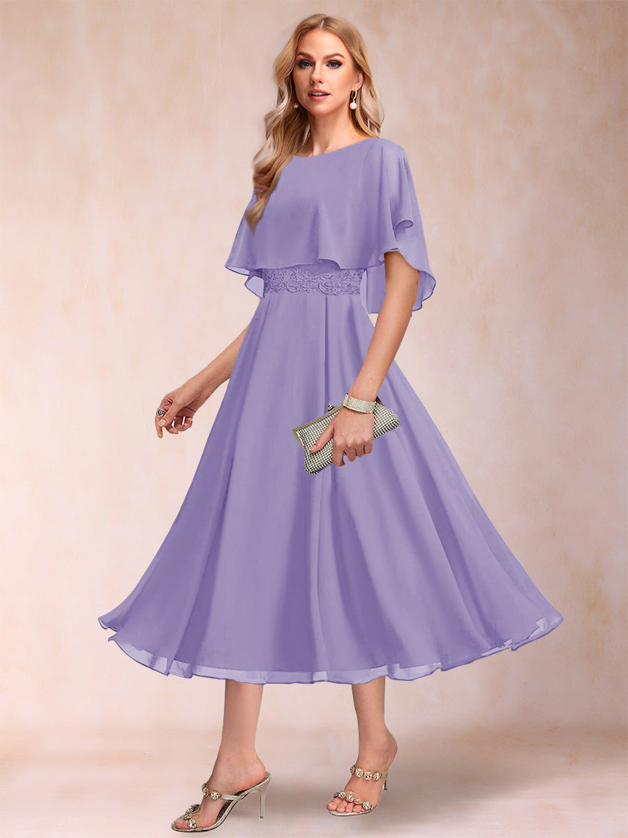 Celeste Rose Wisteria back view mother of the bride dress